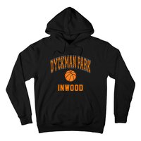 Dyckman Park Inwood Text Basketball Orange Print Hoodie