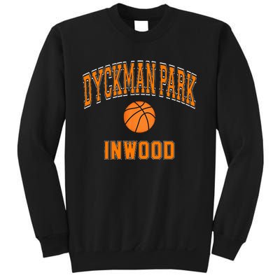 Dyckman Park Inwood Text Basketball Orange Print Sweatshirt