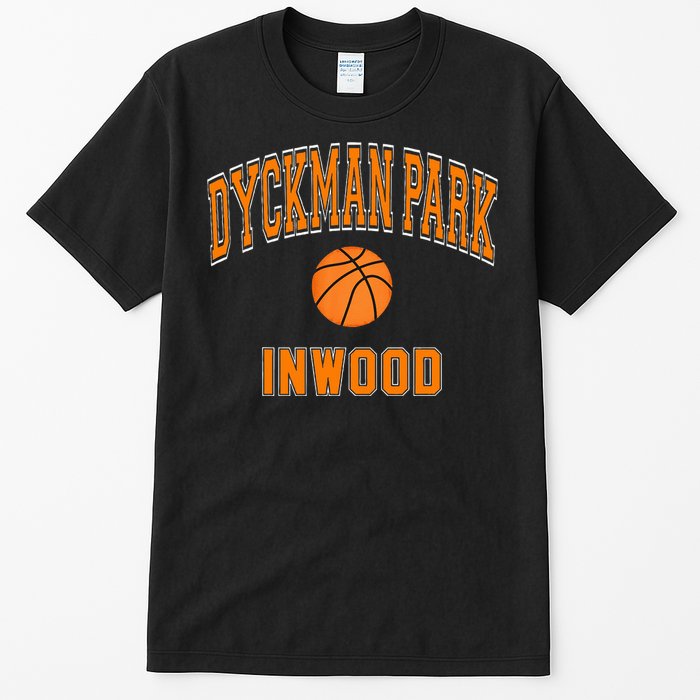 Dyckman Park Inwood Text Basketball Orange Print Tall T-Shirt