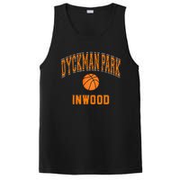 Dyckman Park Inwood Text Basketball Orange Print PosiCharge Competitor Tank