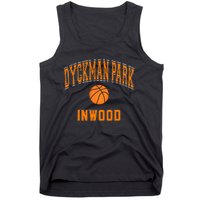 Dyckman Park Inwood Text Basketball Orange Print Tank Top