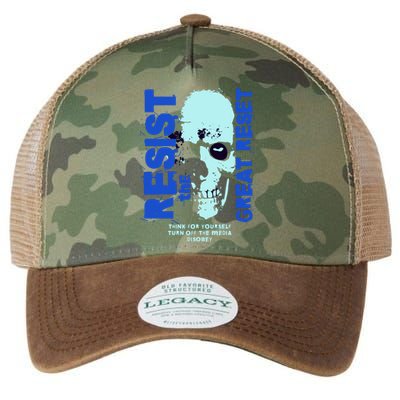 Disobey Politically Incorrect Resist The Great Reset Legacy Tie Dye Trucker Hat