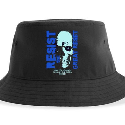 Disobey Politically Incorrect Resist The Great Reset Sustainable Bucket Hat