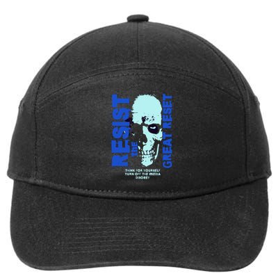 Disobey Politically Incorrect Resist The Great Reset 7-Panel Snapback Hat