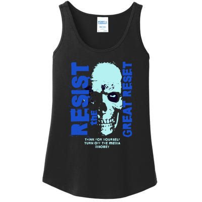 Disobey Politically Incorrect Resist The Great Reset Ladies Essential Tank