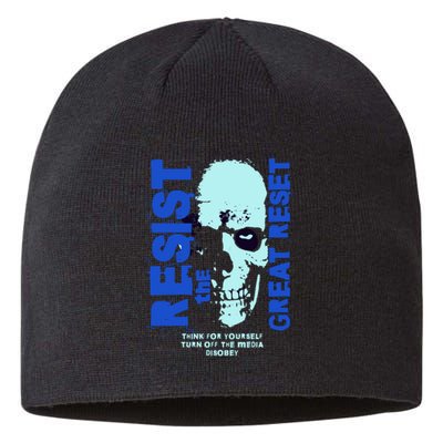 Disobey Politically Incorrect Resist The Great Reset Sustainable Beanie