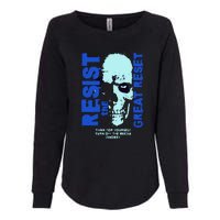 Disobey Politically Incorrect Resist The Great Reset Womens California Wash Sweatshirt