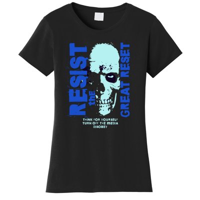 Disobey Politically Incorrect Resist The Great Reset Women's T-Shirt