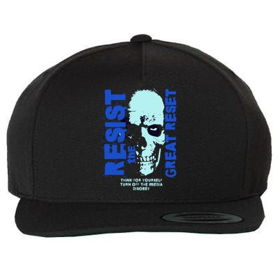 Disobey Politically Incorrect Resist The Great Reset Wool Snapback Cap