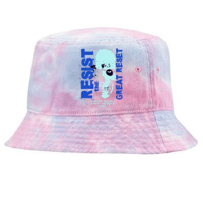 Disobey Politically Incorrect Resist The Great Reset Tie-Dyed Bucket Hat