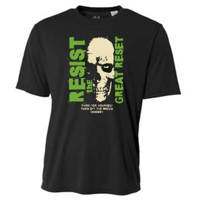 Disobey Politically Incorrect Resist The Great Reset Cooling Performance Crew T-Shirt