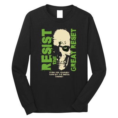 Disobey Politically Incorrect Resist The Great Reset Long Sleeve Shirt