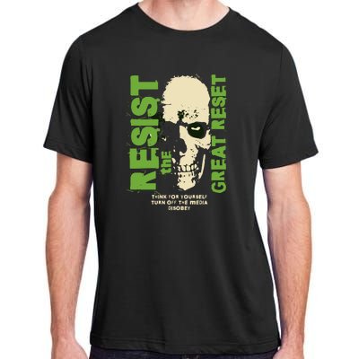 Disobey Politically Incorrect Resist The Great Reset Adult ChromaSoft Performance T-Shirt