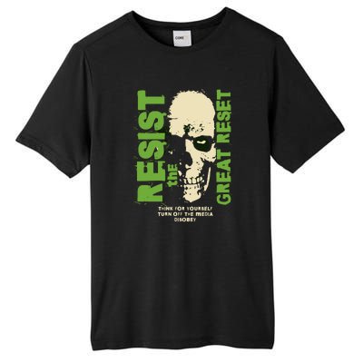 Disobey Politically Incorrect Resist The Great Reset Tall Fusion ChromaSoft Performance T-Shirt