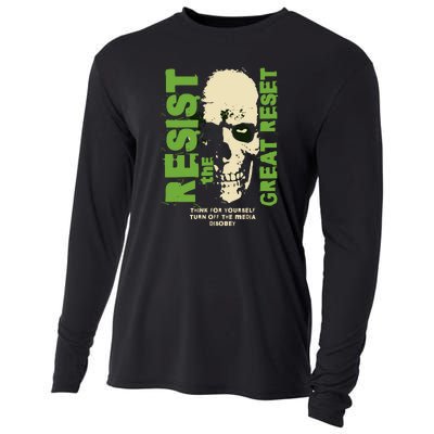 Disobey Politically Incorrect Resist The Great Reset Cooling Performance Long Sleeve Crew