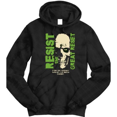 Disobey Politically Incorrect Resist The Great Reset Tie Dye Hoodie