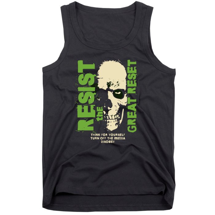 Disobey Politically Incorrect Resist The Great Reset Tank Top