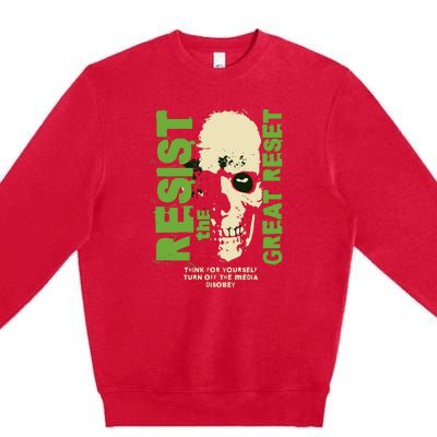 Disobey Politically Incorrect Resist The Great Reset Premium Crewneck Sweatshirt