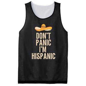 Dont Panic Im Hispanic Mesh Reversible Basketball Jersey Tank