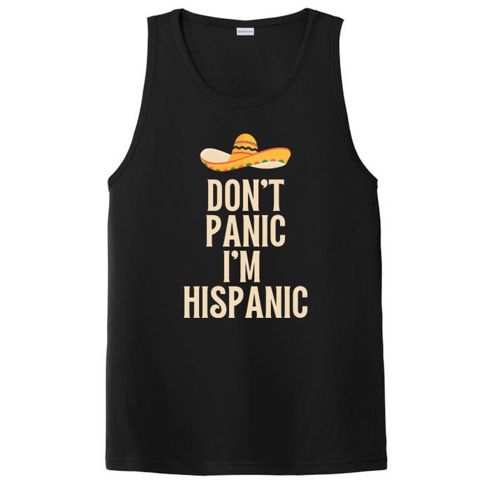 Dont Panic Im Hispanic PosiCharge Competitor Tank