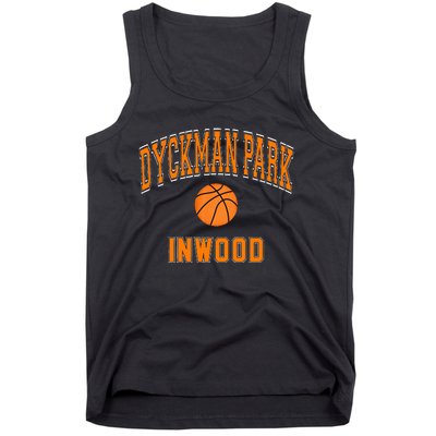 Dyckman Park Inwood Text Basketball Orange Print Tank Top