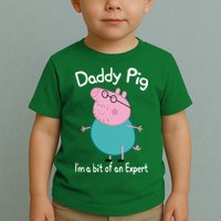 Daddy Pig I&X27;M An Expert Funny And Cute Character Toddler T-Shirt