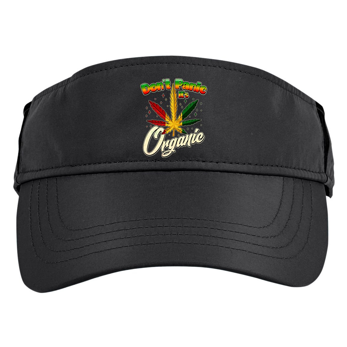 Dont Panic Its Organic Weed Marijuana Adult Drive Performance Visor