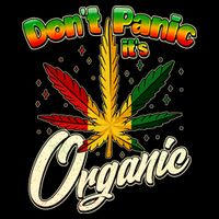 Dont Panic Its Organic Weed Marijuana Drawstring Bag