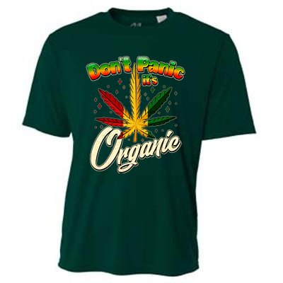 Dont Panic Its Organic Weed Marijuana Cooling Performance Crew T-Shirt