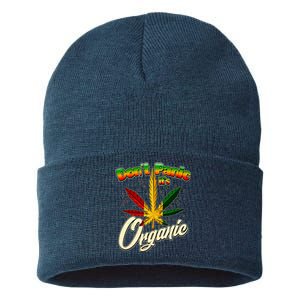 Dont Panic Its Organic Weed Marijuana Sustainable Knit Beanie