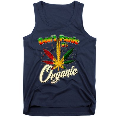 Dont Panic Its Organic Weed Marijuana Tank Top