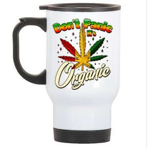 Dont Panic Its Organic Weed Marijuana Stainless Steel Travel Mug