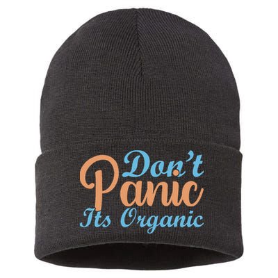 Dont Panic Its Organic Sustainable Knit Beanie