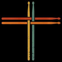 Drumming Percussion Jesus Christian Drummer Drum Stick Hoodie