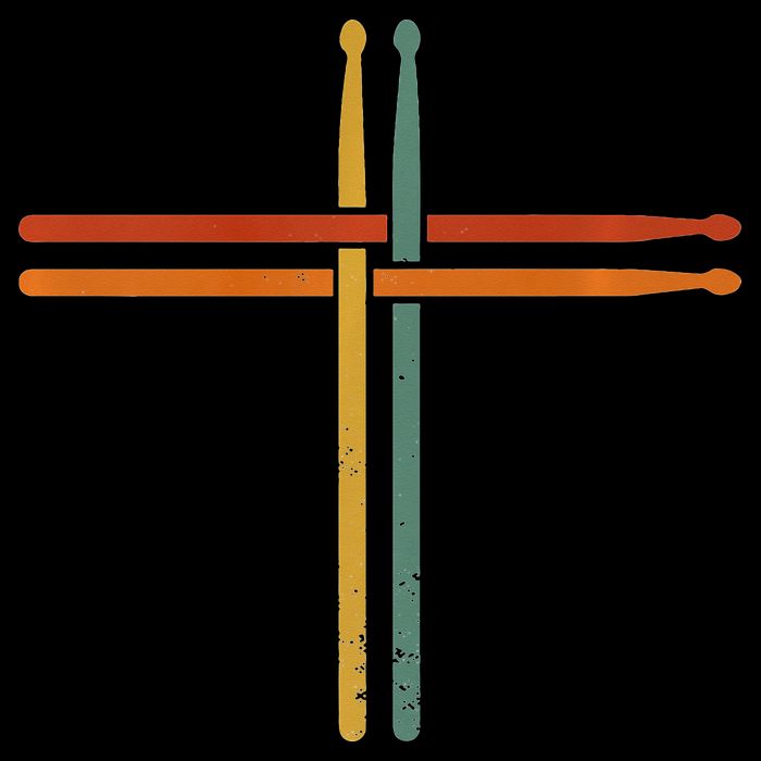 Drumming Percussion Jesus Christian Drummer Drum Stick Hoodie