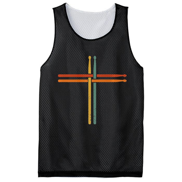 Drumming Percussion Jesus Christian Drummer Drum Stick Mesh Reversible Basketball Jersey Tank