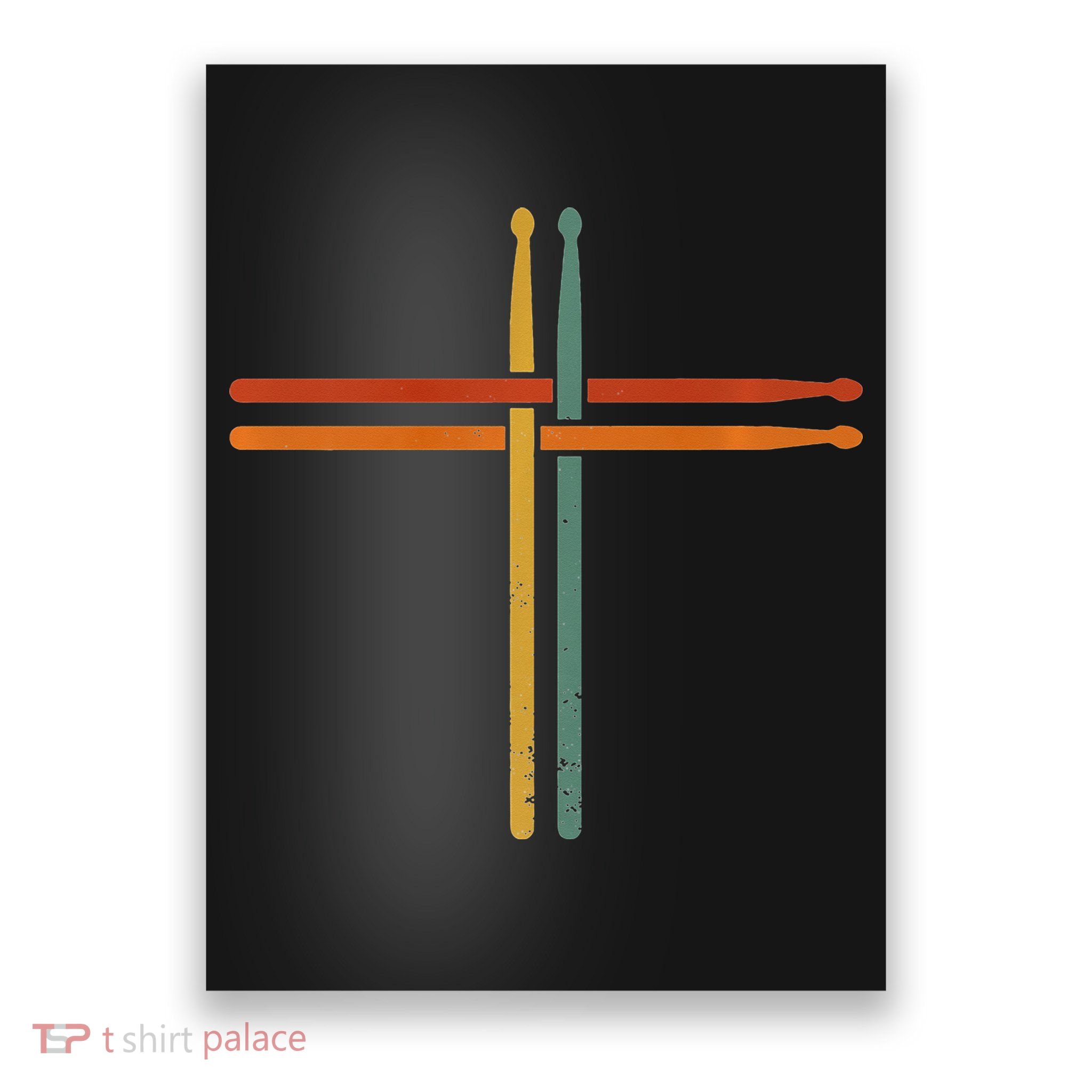 Drumming Percussion Jesus Christian Drummer Drum Stick Poster