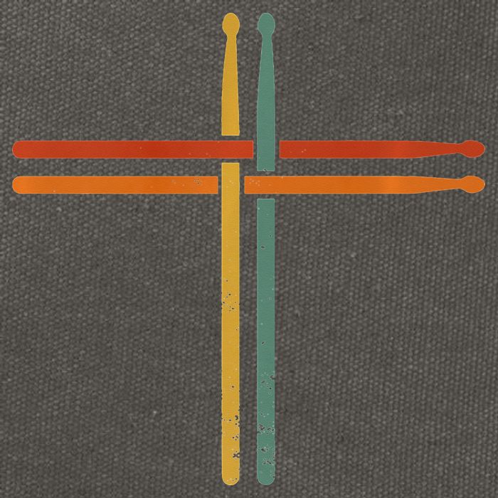 Drumming Percussion Jesus Christian Drummer Drum Stick Cotton Canvas Backpack
