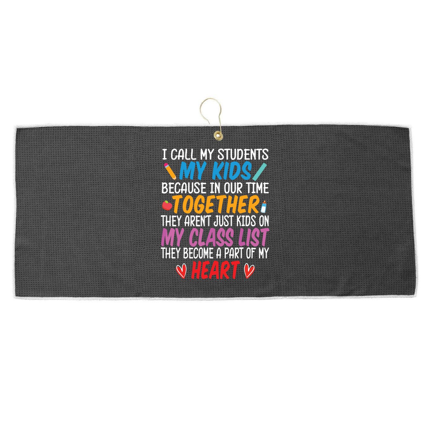 Daycare Provider Kindergarden Child Care Childcare Teacher Large Microfiber Waffle Golf Towel