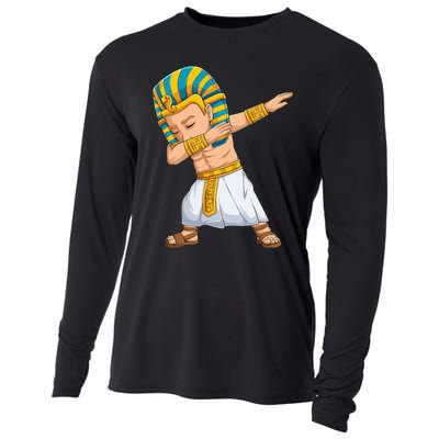 Dabbing Pharaoh King Pharaoh Tutankhamun King Cooling Performance Long Sleeve Crew