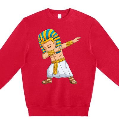 Dabbing Pharaoh King Pharaoh Tutankhamun King Premium Crewneck Sweatshirt