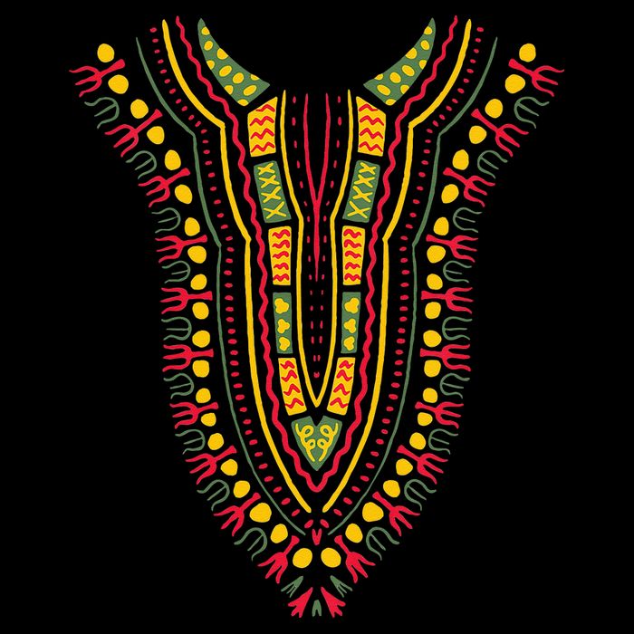 Dashiki Print Kente Ethnic African Pride Cooling Performance Crew T-Shirt
