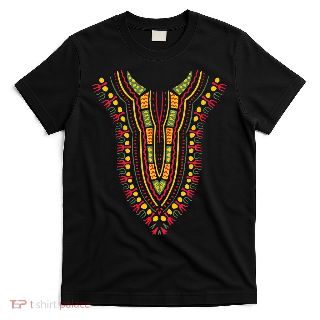 Dashiki Print Kente Ethnic African Pride T-Shirt