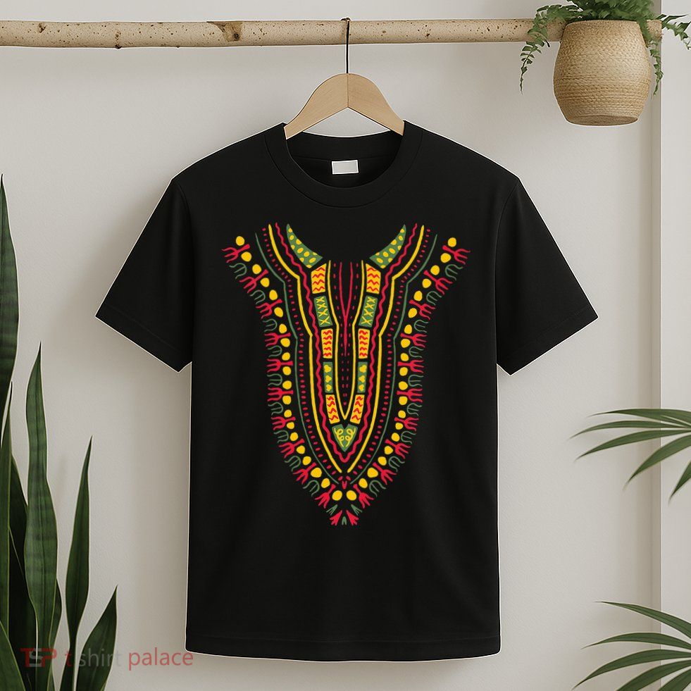Dashiki Print Kente Ethnic African Pride T-Shirt