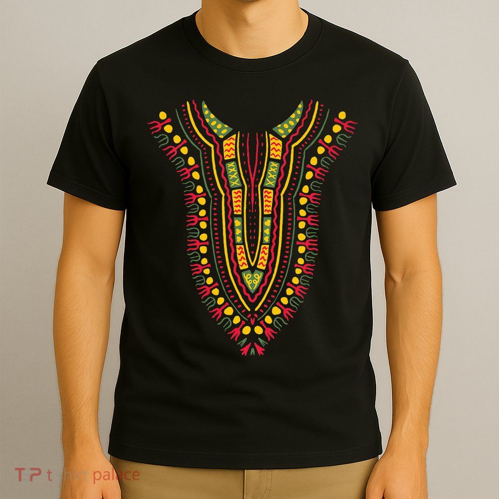 Dashiki Print Kente Ethnic African Pride T-Shirt
