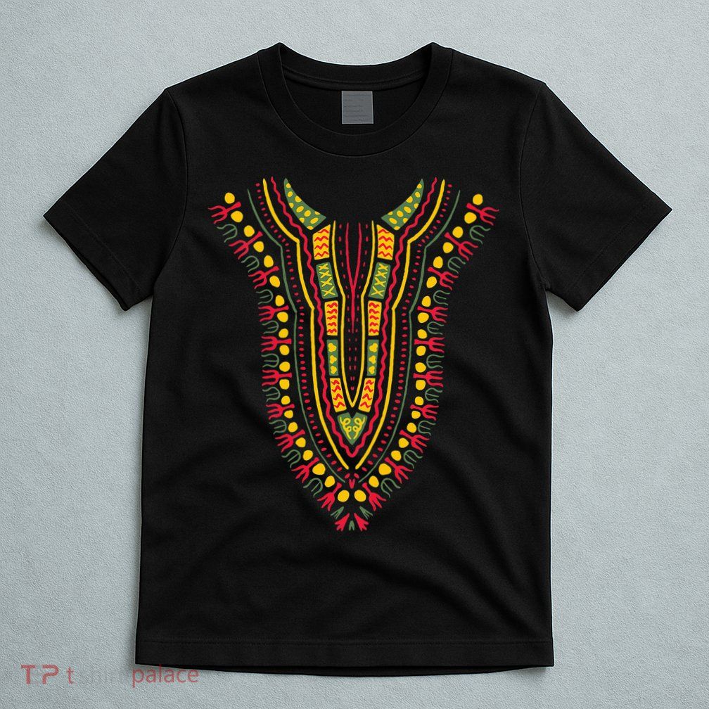 Dashiki Print Kente Ethnic African Pride T-Shirt