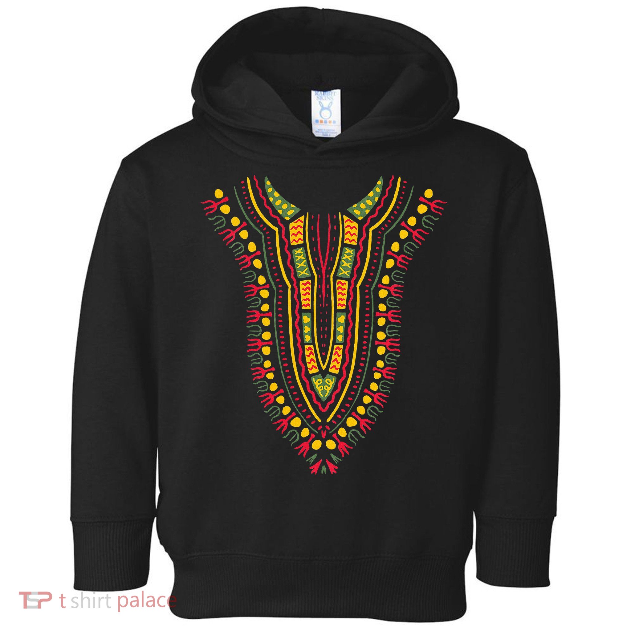 Dashiki Print Kente Ethnic African Pride Toddler Hoodie