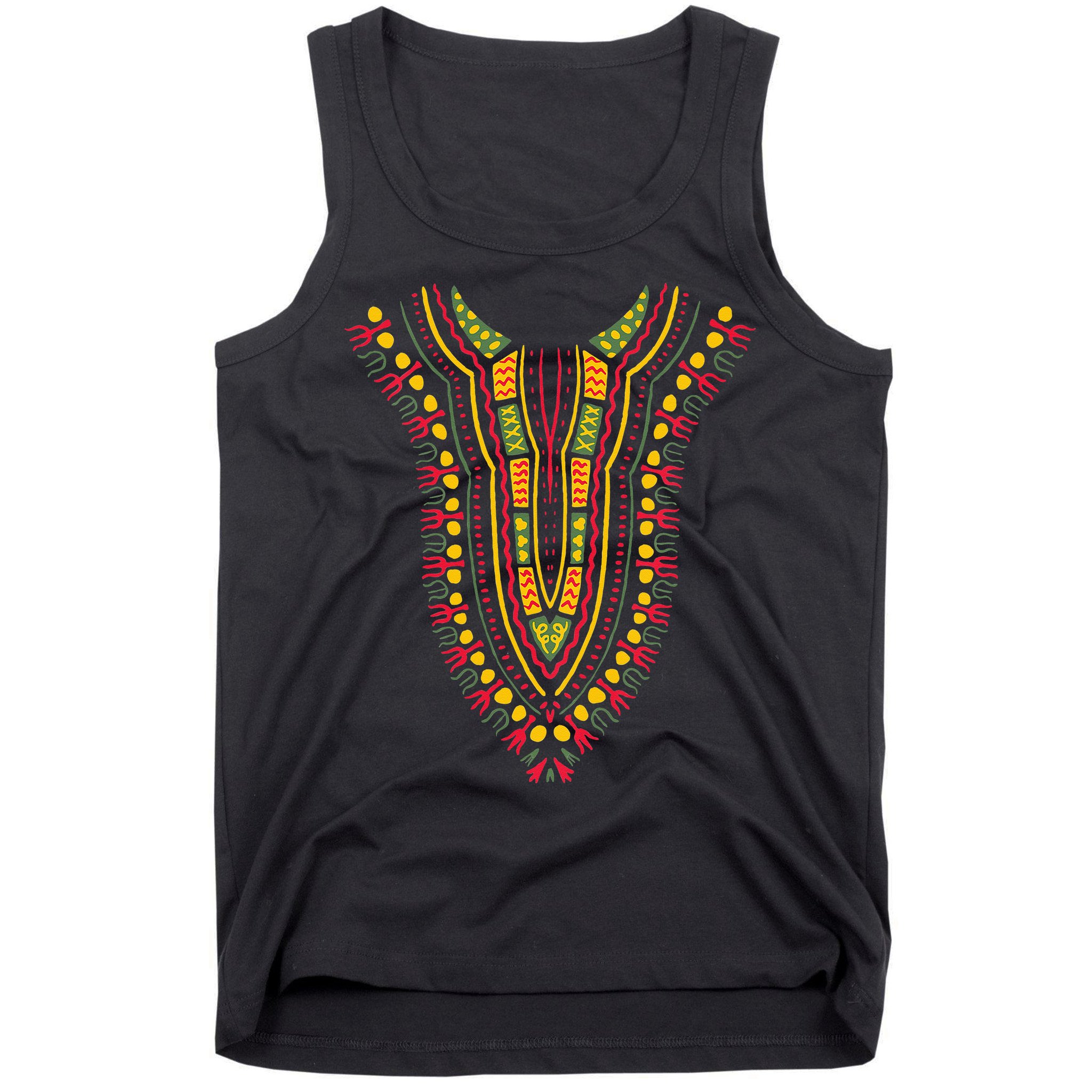 Dashiki Print Kente Ethnic African Pride Tank Top