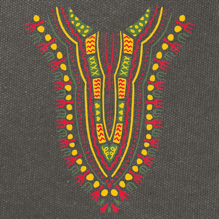 Dashiki Print Kente Ethnic African Pride Cotton Canvas Backpack