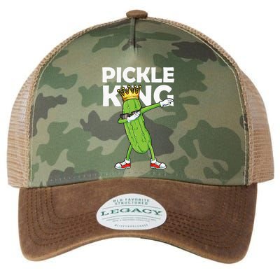 Dabbing Pickle King Cucumber Dab Funny Veggie Vegetarian Legacy Tie Dye Trucker Hat